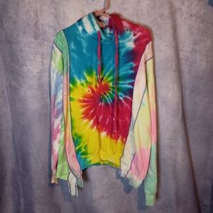Needles Rebuild 5 Cuts Tie Dye Oversized Hoodie